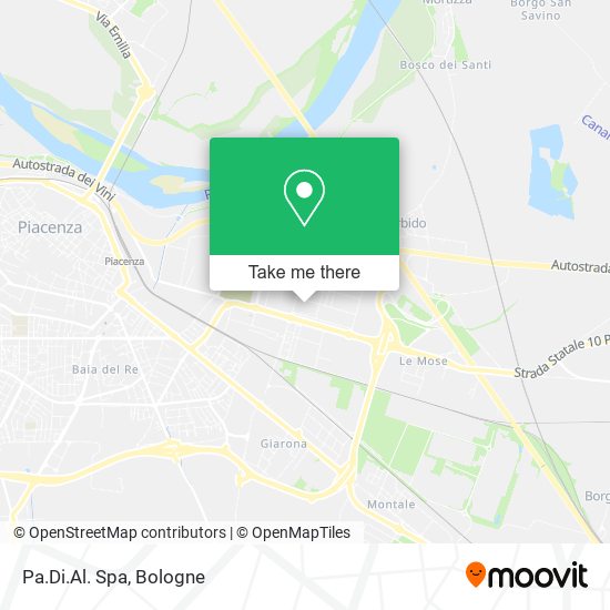 Pa.Di.Al. Spa map