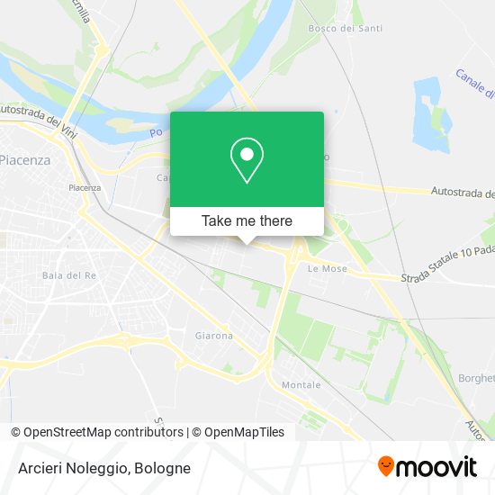 Arcieri Noleggio map