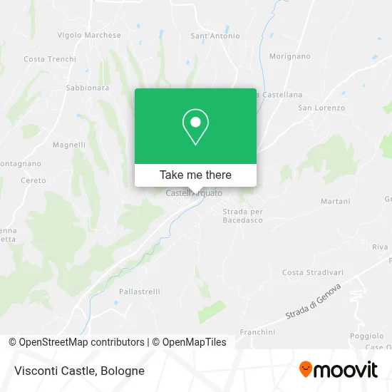 Visconti Castle map