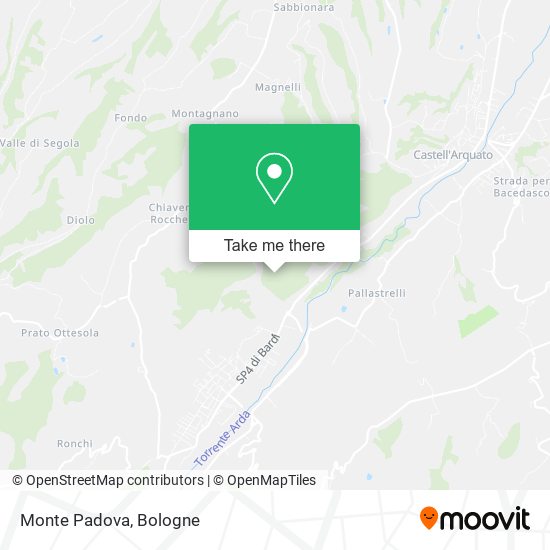 Monte Padova map