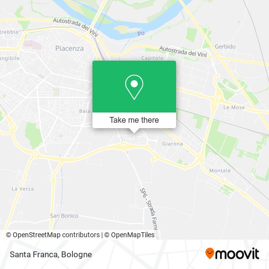 Santa Franca map