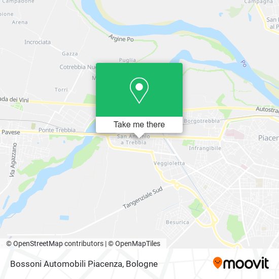 Bossoni Automobili Piacenza map