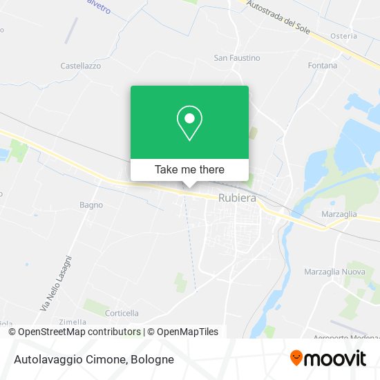 Autolavaggio Cimone map