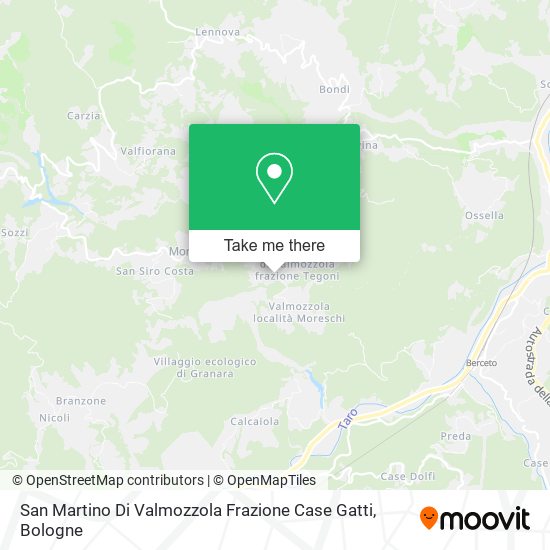 San Martino Di Valmozzola Frazione Case Gatti map