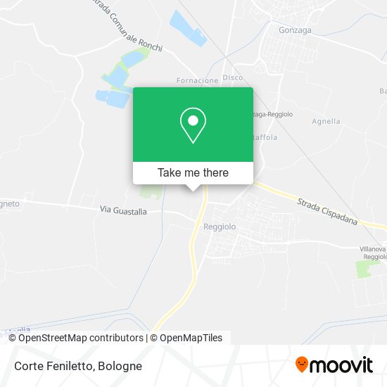 Corte Feniletto map