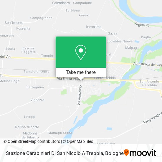 Stazione Carabinieri Di San Nicolò A Trebbia map