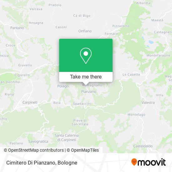 Cimitero Di Pianzano map