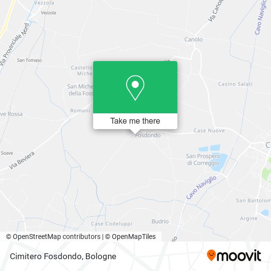 Cimitero Fosdondo map
