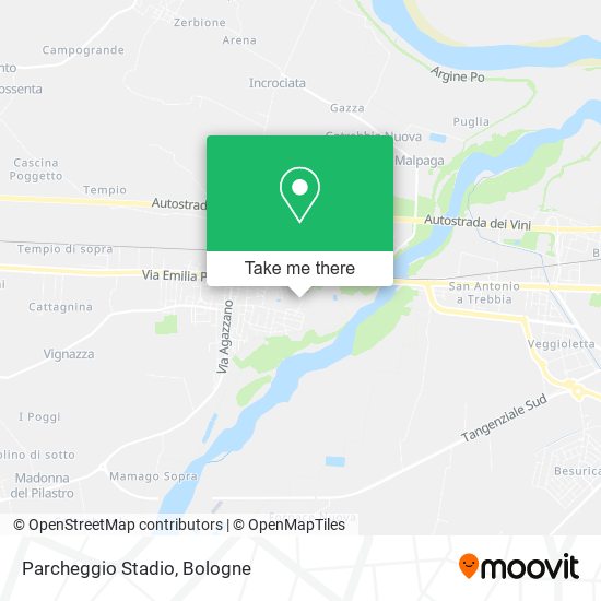 Parcheggio Stadio map