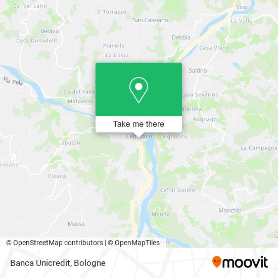 Banca Unicredit map