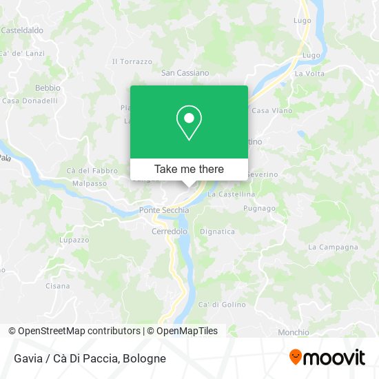 Gavia / Cà Di Paccia map