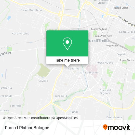 Parco I Platani map