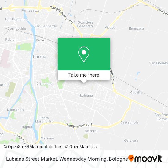 Lubiana Street Market, Wednesday Morning map