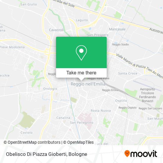Obelisco Di Piazza Gioberti map