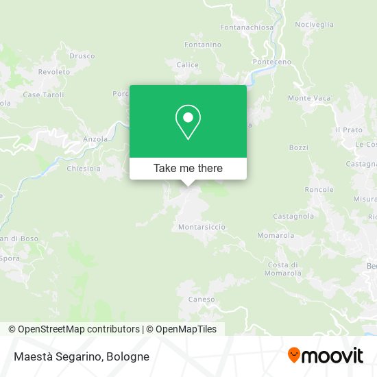 Maestà Segarino map