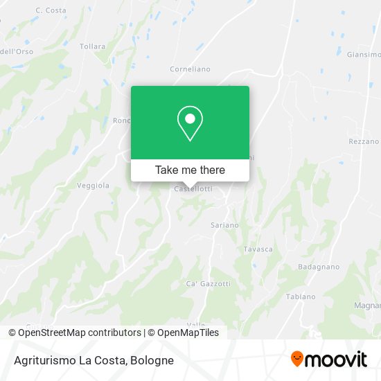 Agriturismo La Costa map