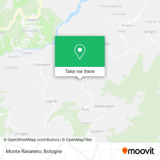 Monte Ravaneto map