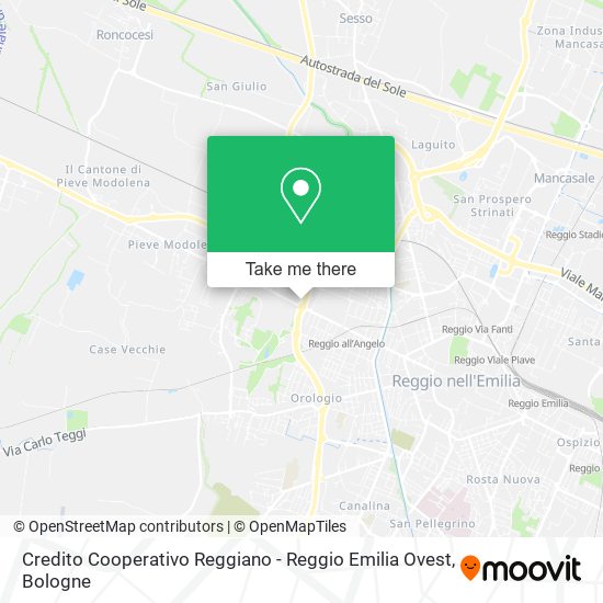 Credito Cooperativo Reggiano - Reggio Emilia Ovest map