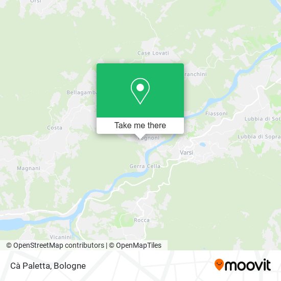 Cà Paletta map