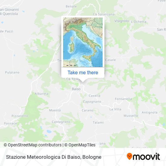 Stazione Meteorologica Di Baiso map