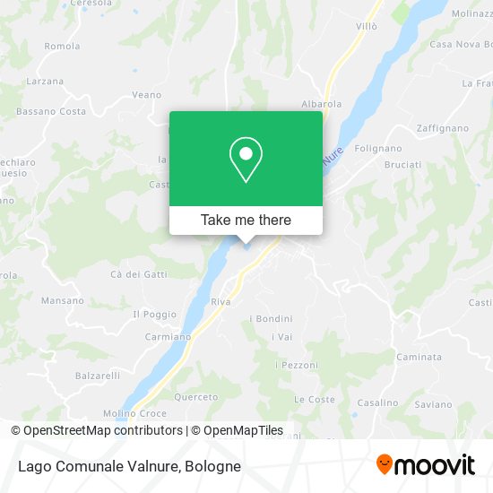 Lago Comunale Valnure map