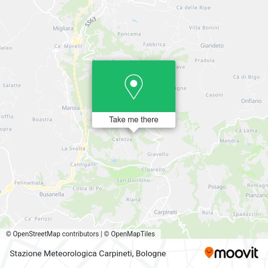 Stazione Meteorologica Carpineti map