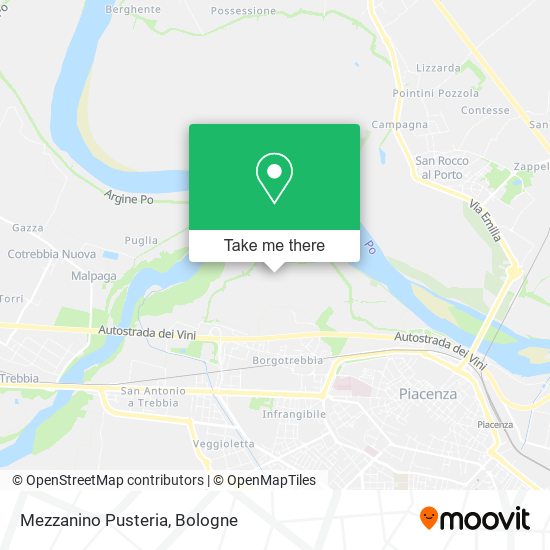 Mezzanino Pusteria map