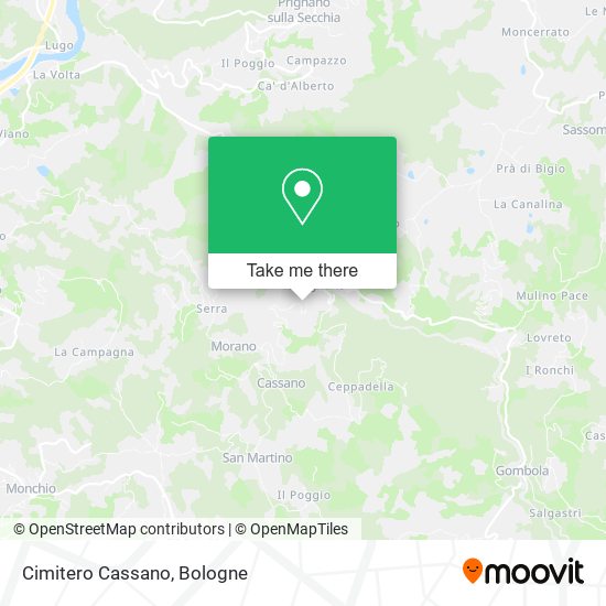 Cimitero Cassano map