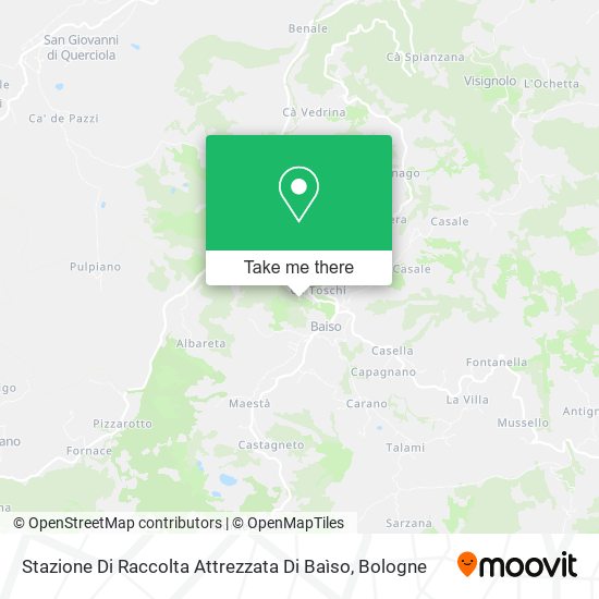 Stazione Di Raccolta Attrezzata Di Baìso map