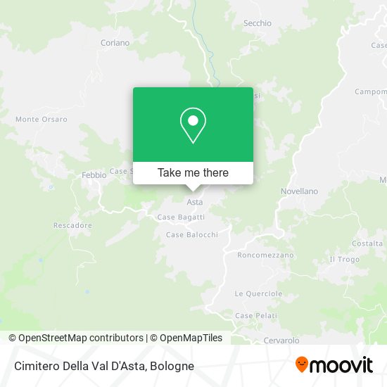 Cimitero Della Val D'Asta map