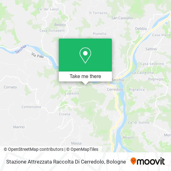 Stazione Attrezzata Raccolta Di Cerredolo map