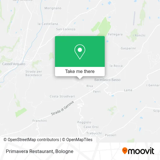 Primavera Restaurant map