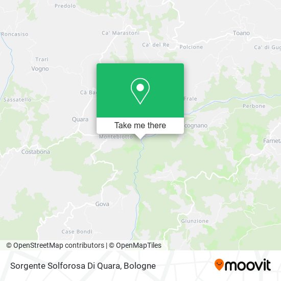 Sorgente Solforosa Di Quara map