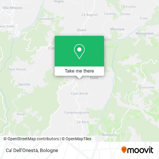 Ca' Dell'Onestà map