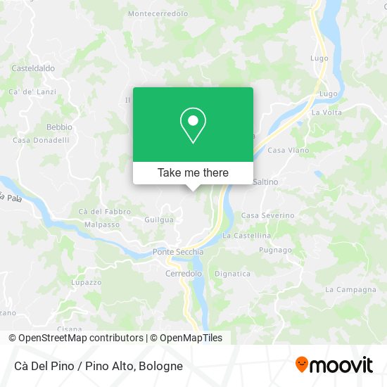 Cà Del Pino / Pino Alto map
