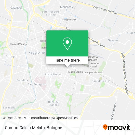 Campo Calcio Melato map