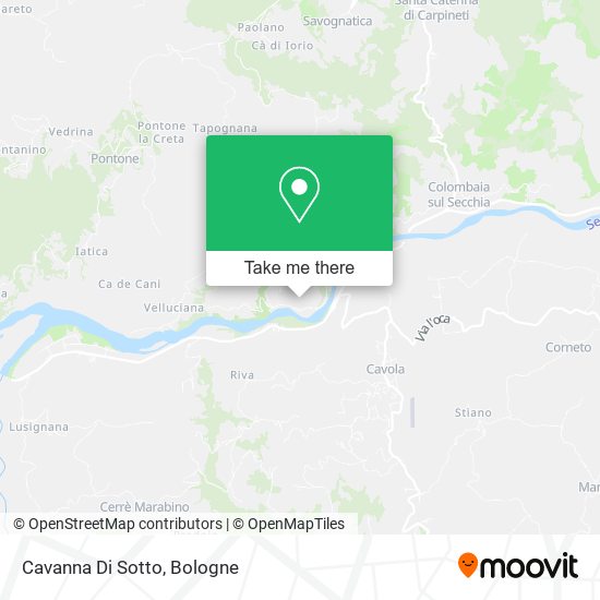 Cavanna Di Sotto map