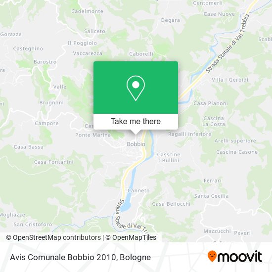 Avis Comunale Bobbio 2010 map