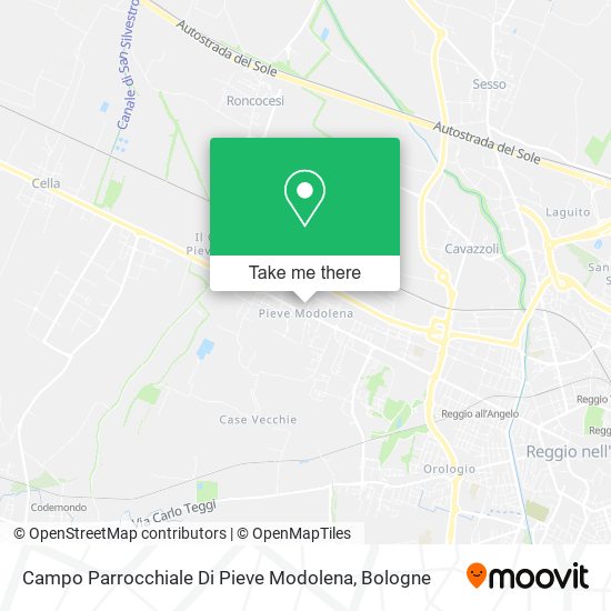 Campo Parrocchiale Di Pieve Modolena map