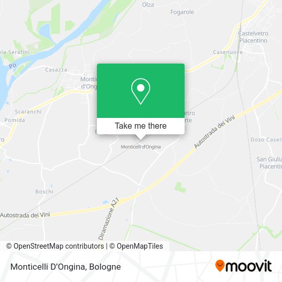 Monticelli D’Ongina map