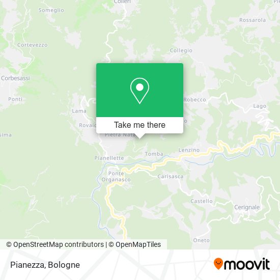 Pianezza map