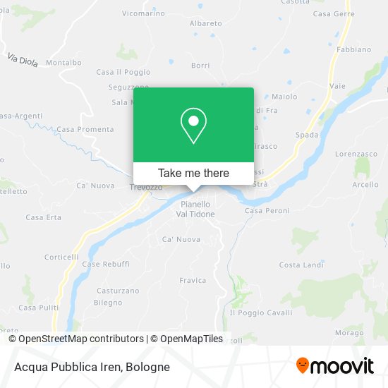 Acqua Pubblica Iren map