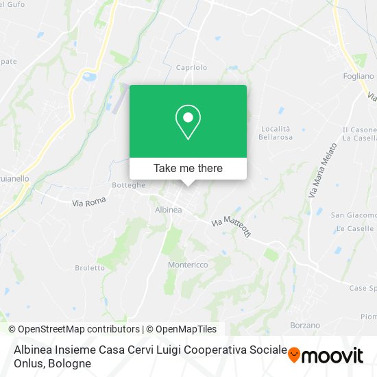 Albinea Insieme Casa Cervi Luigi Cooperativa Sociale Onlus map