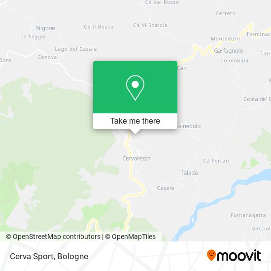 Cerva Sport map