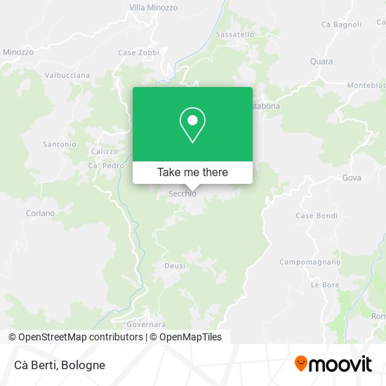 Cà Berti map