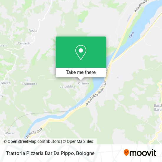 Trattoria Pizzeria Bar Da Pippo map