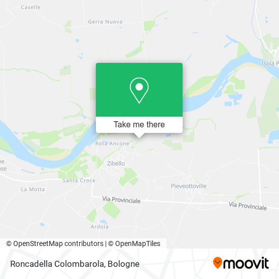 Roncadella Colombarola map