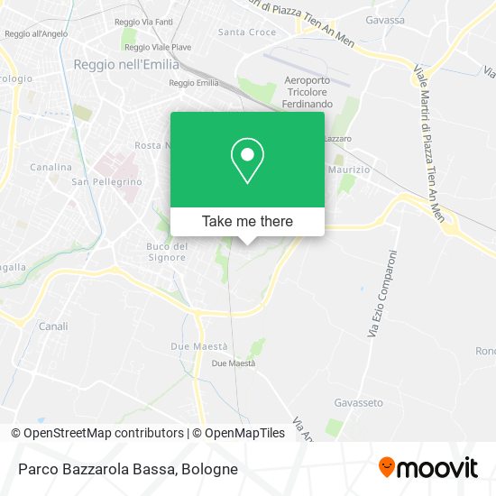 Parco Bazzarola Bassa map
