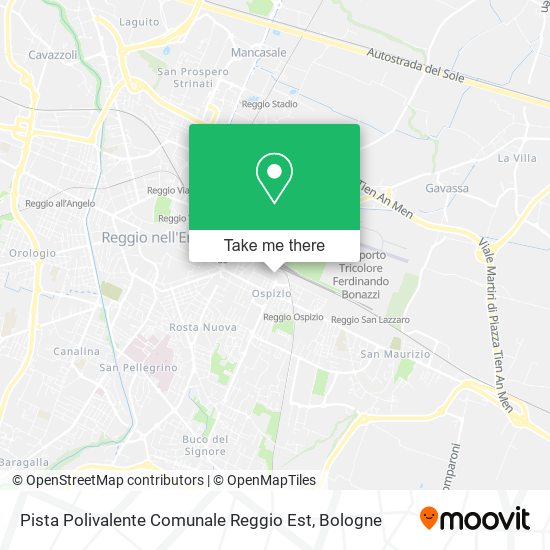 Pista Polivalente Comunale Reggio Est map