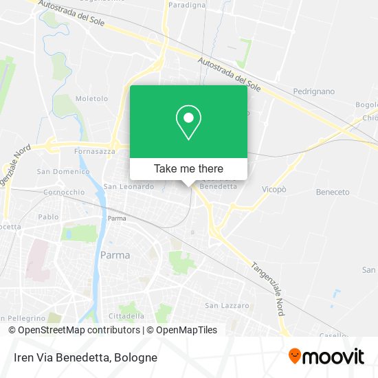Iren Via Benedetta map